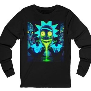 Black Long Sleeve Graphic Tee